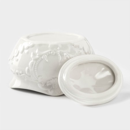 Ceramic “Vintage”, 300 ml, white, white sugar-2