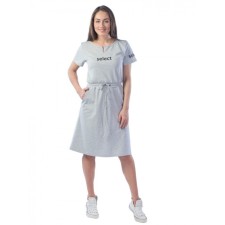 Women's dress Select, size 44, light-gray color