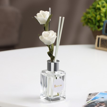 Aromatic diffuser with a “classic” flower, 50 ml, vanilla, “wealth of aroma”-1