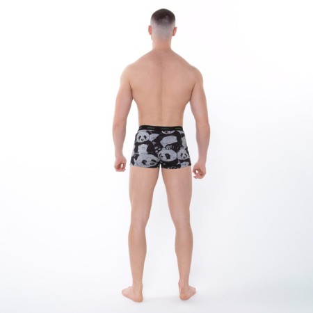 Panties Men's panda boxers, color gray melange, size 48-4