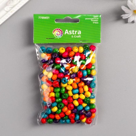 Set of wooden beads, 5x6mm, 280pcs/pack, central stages-3