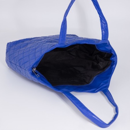 Zipper bag with lightning, blue color-4