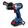 Drill-shuruvret bison DBS-201-22, shock, 2x2 Ah, BZP, 1-13 mm, Li-Lon, 60 nm