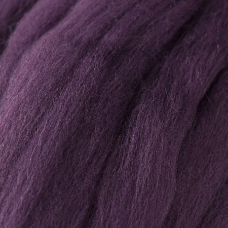 Fasting wool 100% thin wool 50g (484 eggplant)-2
