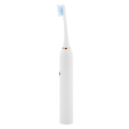 Luazon LP-005 electric toothbrush, vibrational, 2 nozzles, from battery, white-2