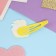 Invisibility for hair "Adele" (set 2 pcs) lemon treat, 5.5 cm, yellow