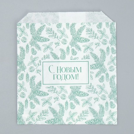 Pack Pack Pack, V-shaped bottom, "New Year's spruce", 14 x 16 cm, New Year-1