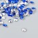 Decor for creativity in the bottle "Rhinestones. Bright blue" set 250 pcs d = 0.6 cm 4x3x3 cm
