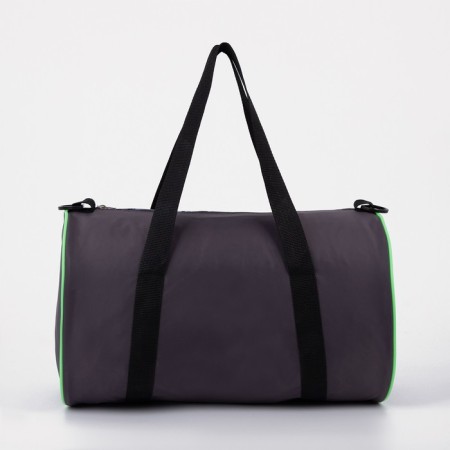 Sports bag with lightning, long belt, gray/green color-1