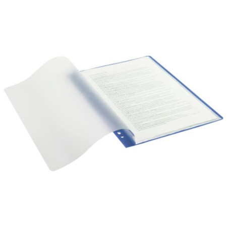 Folder with 10 A4 inserts, 160 μm, calligrata, with perforation, blue-1