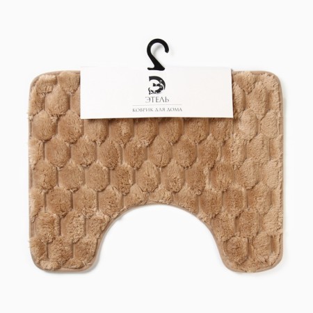 Bathroom mat Ethel "Rombs", col. Beige, 40x50 cm-7