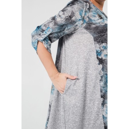 Women's dress, size 60, blue color-5