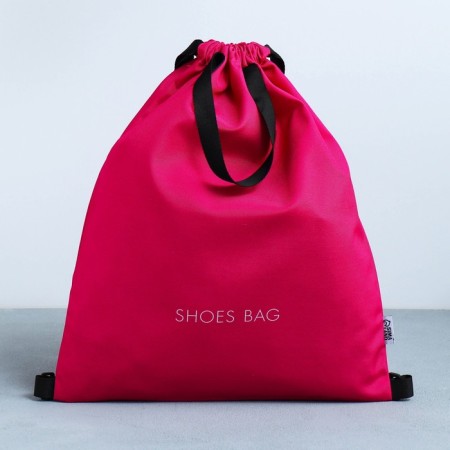Back for shoes, pink color, two types of pens, textiles 30 x 40 cm-2