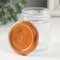 Bank for candles glass with a "vertical strips" lid is a transparent 150 ml 6.5x6.5x6.5 cm