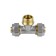 Aquasfera tee 7014-05, crimping, 32 mm x 1 "x 32 mm, external threads, brass