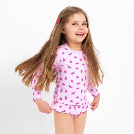 Children's swimsuit KAFTAN "watermelon", height 110-116 cm, pink-2