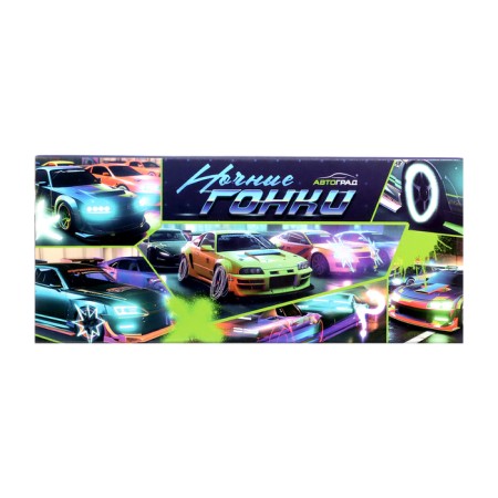 Metal machine "Night Racing", inertial, 1:32, doors, sound and light effects open, yellow color-5