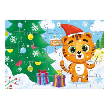 Puzzles in the package "New Year. Tiger ", 35 elements-1