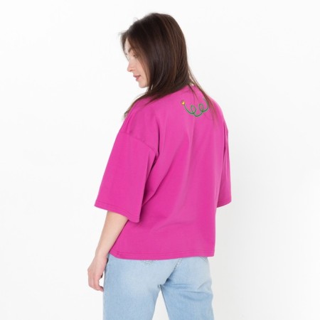 Women's T -shirt, Fuchsia color, size 44-5