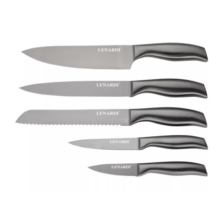 Lenardi knife set, on a stand, 5 items-1