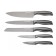 Lenardi knife set, on a stand, 5 items