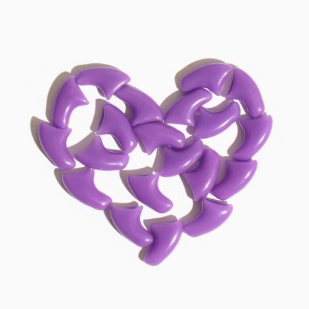 Clamps of overhead "anti -tsaraps", size S, purple-4