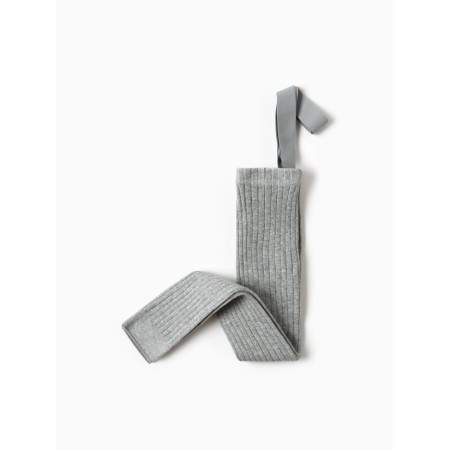 Children's leggings with Minaku straps, height 86-92 cm, gray