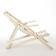 Flexible deck chair with armrests, linden 64x125x11 cm