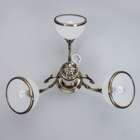 Lamp Ceiling Economy light 28066/3AB WT, 3x40W, E27, 28x48x50 cm, white color-4