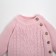 Knitted crumb set "Cute" growth 68-74 cm, pink color
