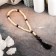 Wooden rosary, with a cross, 27 cm, light
