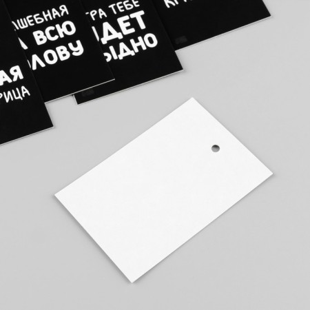 Cardboard "Black Humor" set 10 pcs (5 types) 4x6 cm-3