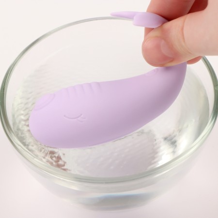 Vibro -yard with clitoral stimulation, G spot, ZU USB, App control, Soft silicone, purple 10619-5