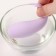 Vibro -yard with clitoral stimulation, G spot, ZU USB, App control, Soft silicone, purple 10619