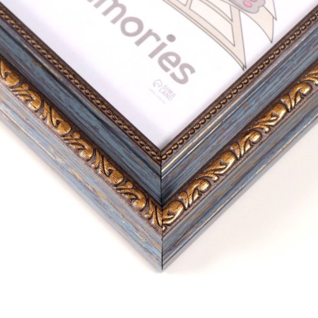 Photo frame Plastic "Babylon" 15x21 cm, blue-blue-2