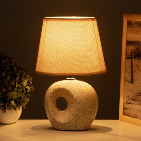 Table lamp "Ines" 1x40W E14 beige 20x20x30cm-1