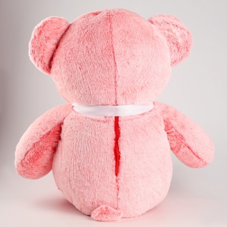 Soft toy "Bear" with a bow, 85 cm, pink color-3