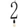 Bayerlux lamp "Figure 2" E27 40W black 35x19 cm