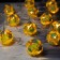 Garland “thread” 4.5 m with nozzles “Flower balls”, IP20, transparent thread, 15 LED, glow warm white, 220 V