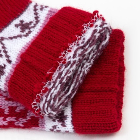 Nosk children's woolen, red color, size 11-12-2