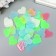 Stick phosphorus plastic "Hearts" set 40 pcs mix 17x12 cm