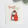 Watercolor cardboard "Warm New Year", embossing, 10.7 x 8.8 cm, New Year