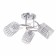 Bertie chandelier 3x40W E27 Chrome Model: 2612376