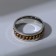 Ring "array" chain, color silver-gold, size mix