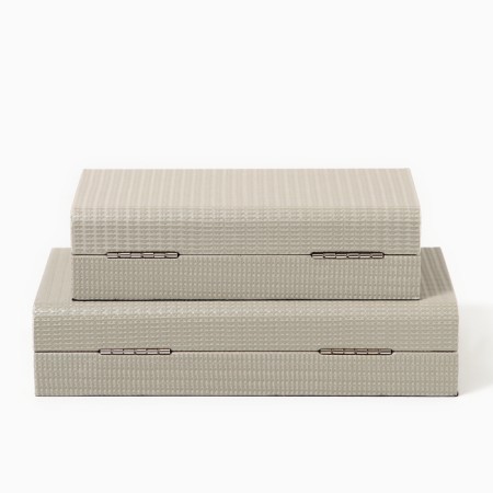 The box for jewelry "minimalism" eco -leather, set of 2 pcs.-2