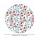 The tablecloth “Field bouquets”, round, oxford, elastic band, size 140x140 cm, diameter 105-120 cm