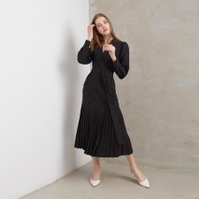 Women's dress minku: classic color black, size 42