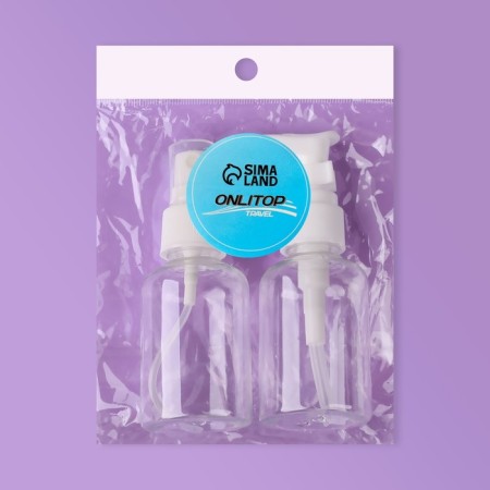 Storage set, 2 items, 50 ml, white/transparent color-7