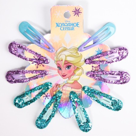 Hair hair clip, 10 pieces, cold heart