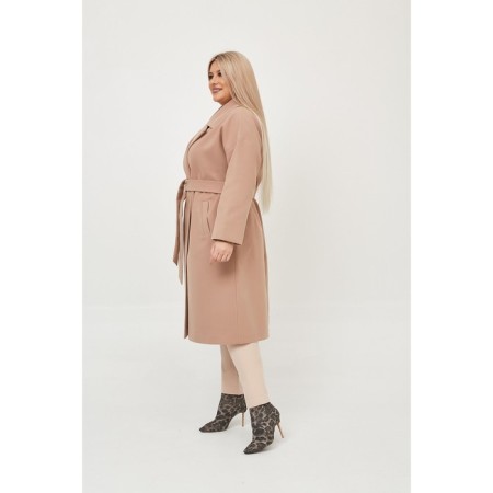 Female coat, size 58, beige color-3